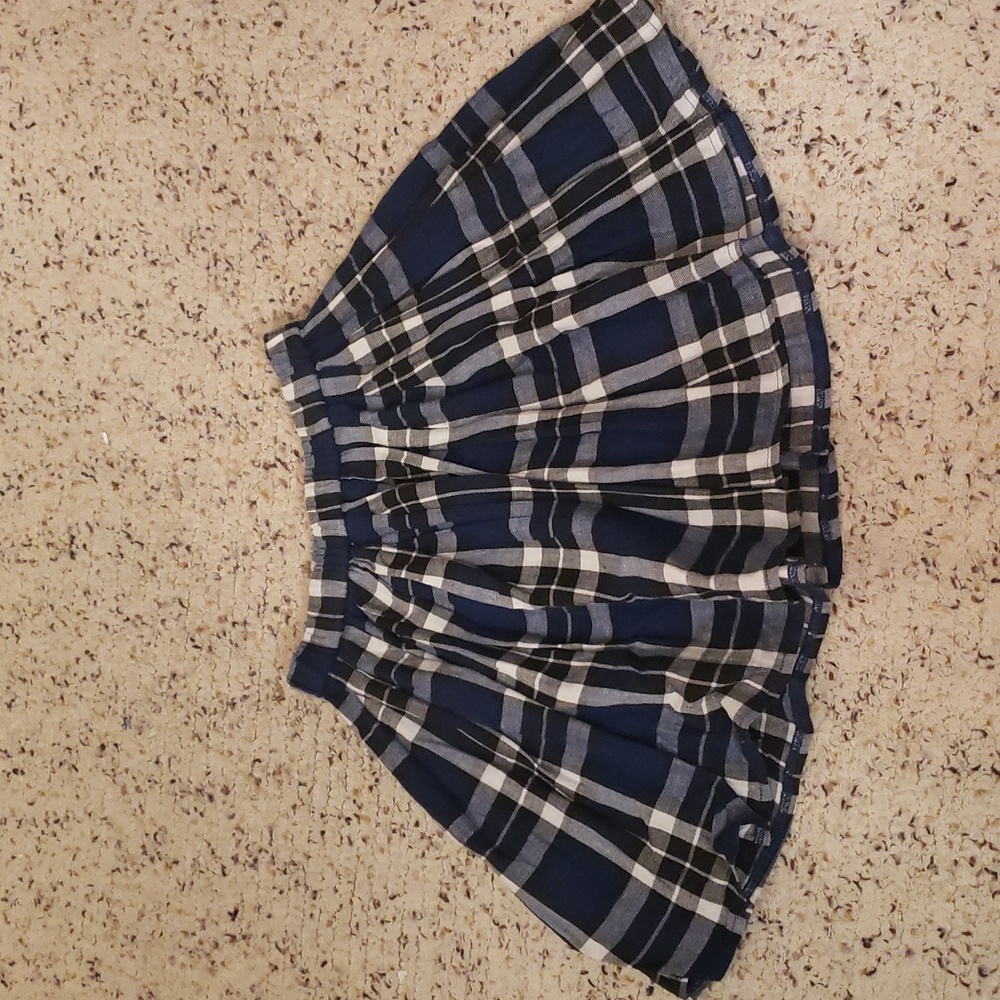 ever affter blue white and grey patern skirt 100% cotten girls size 12